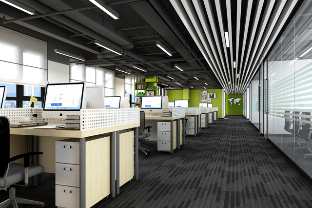 中瑞恒办公室区域装修效果图