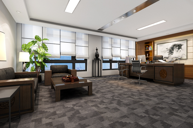 中瑞恒总经理办公室装修效果图